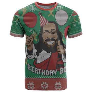 African Birthday Boy Jesus T shirt Afro Christmas DT03