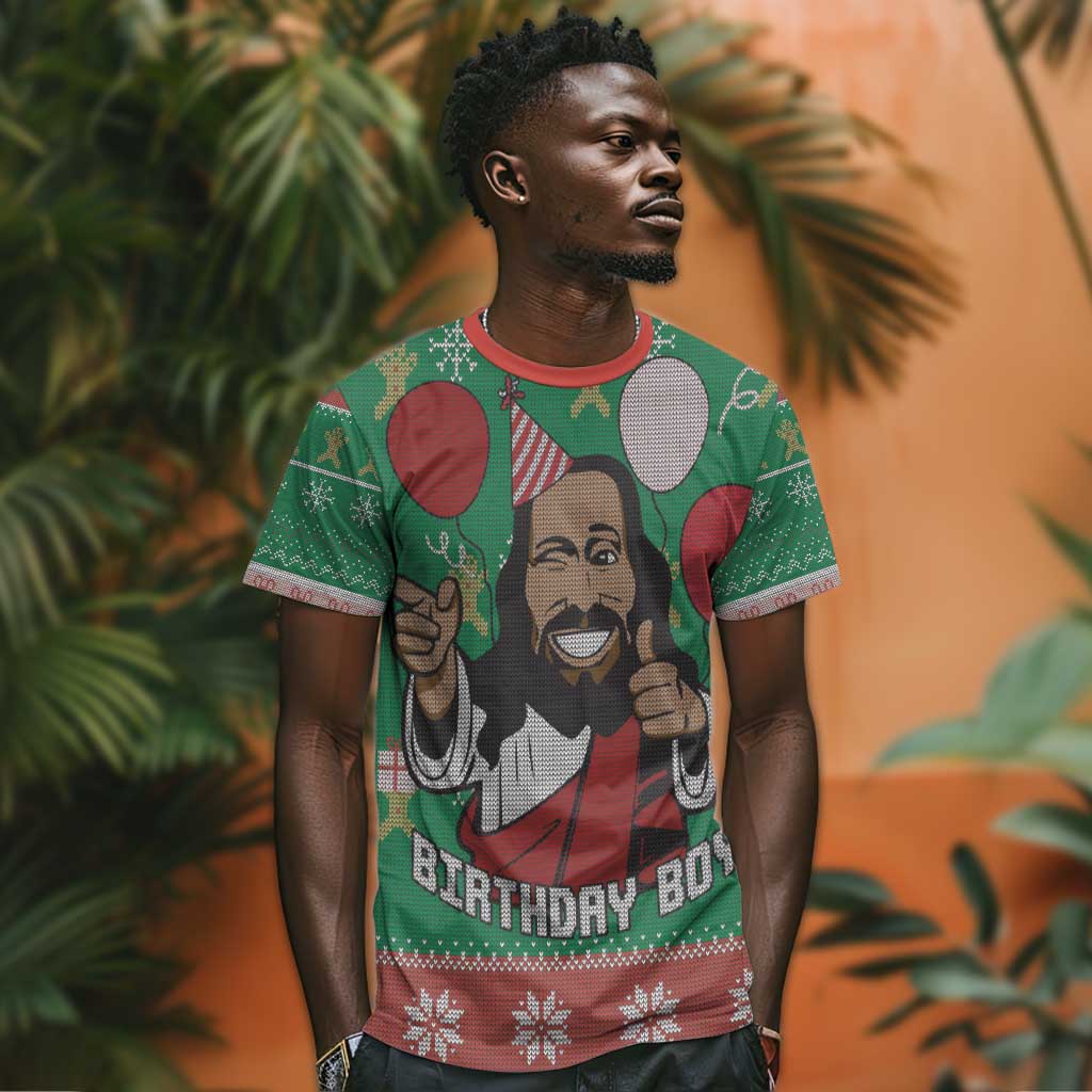 African Birthday Boy Jesus T shirt Afro Christmas DT03