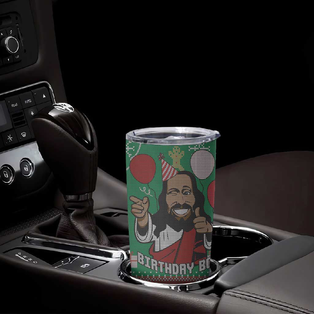 African Birthday Boy Jesus Tumbler Cup Afro Christmas DT03