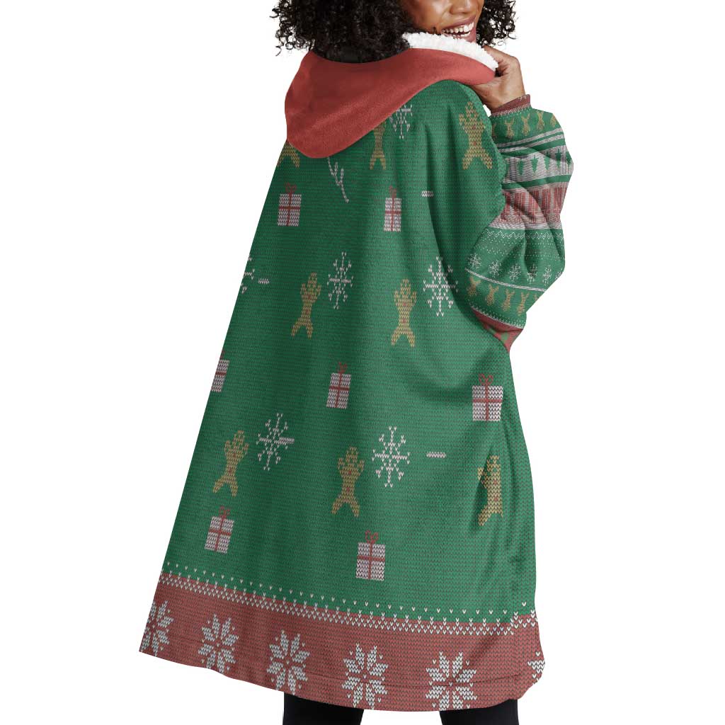 African Birthday Boy Jesus Wearable Blanket Hoodie Afro Christmas DT03