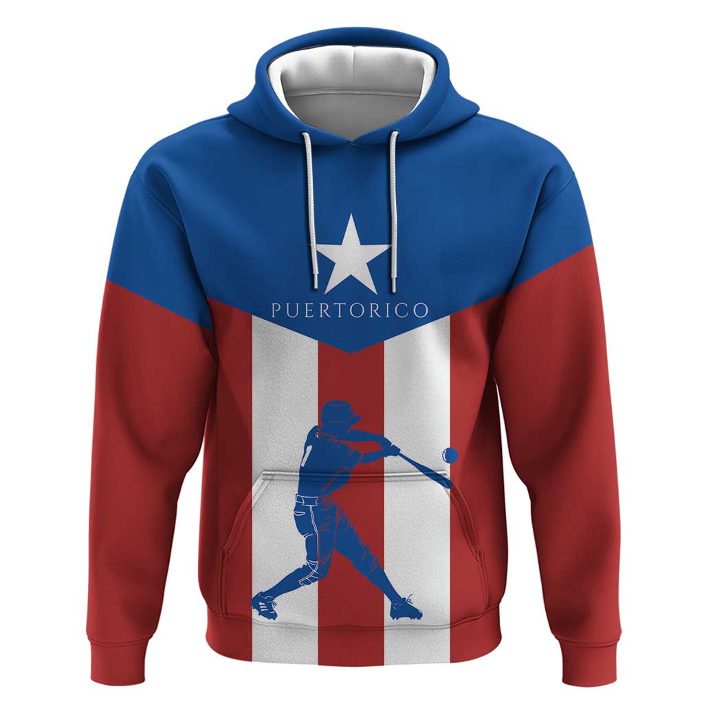 Puerto Rican Baseball Hoodie Boricua Flag Sports DT03