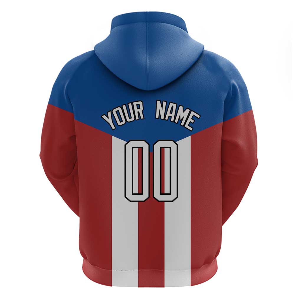 Puerto Rican Baseball Hoodie Boricua Flag Sports DT03