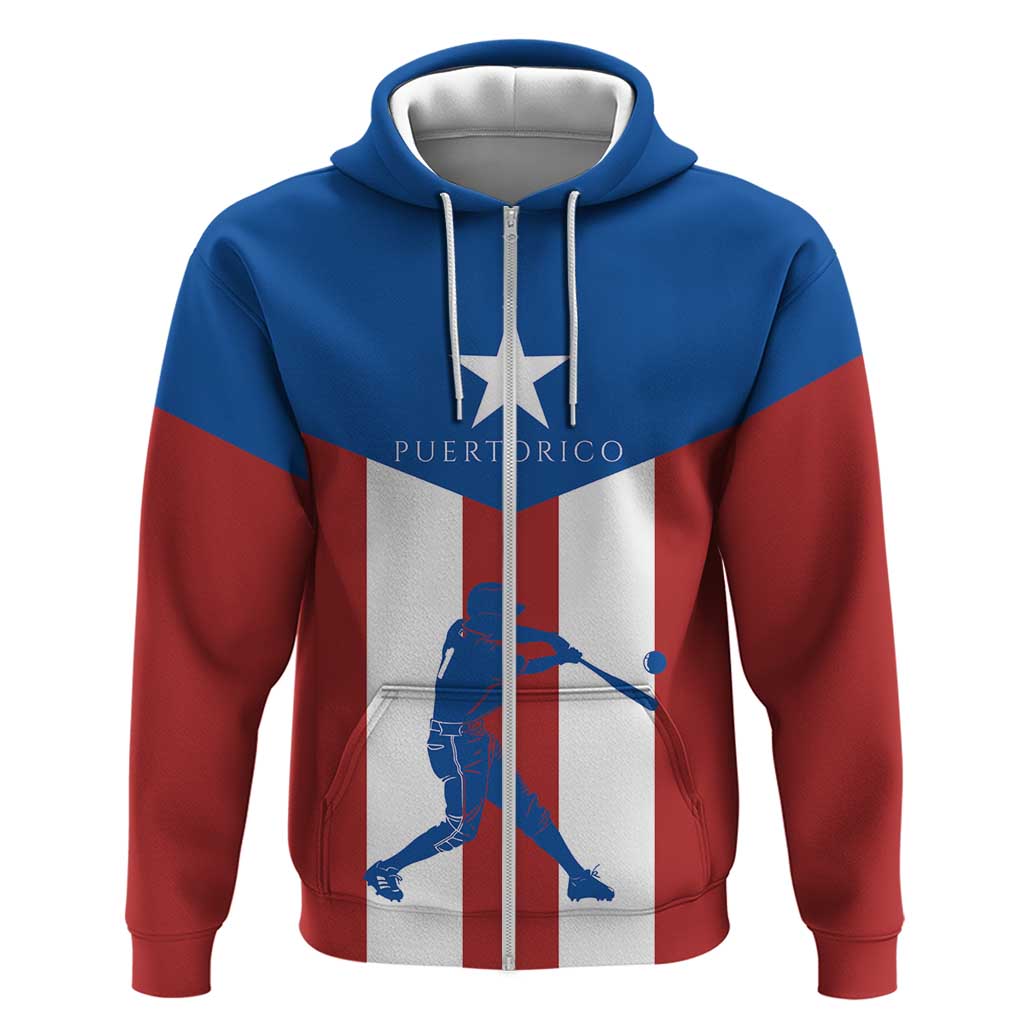 Puerto Rican Baseball Hoodie Boricua Flag Sports DT03