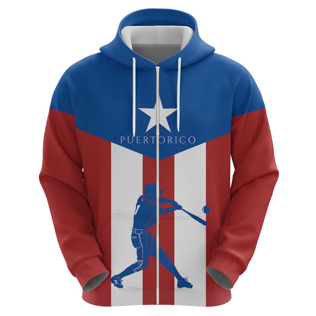 Puerto Rican Baseball Hoodie Boricua Flag Sports DT03