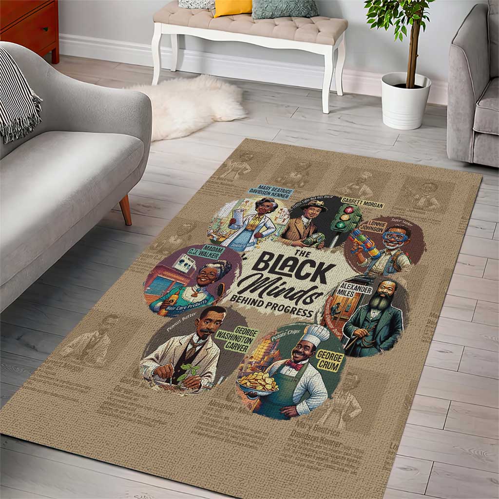 Africa Black Invention Area Rug The Black Minds Behind Progress DT03