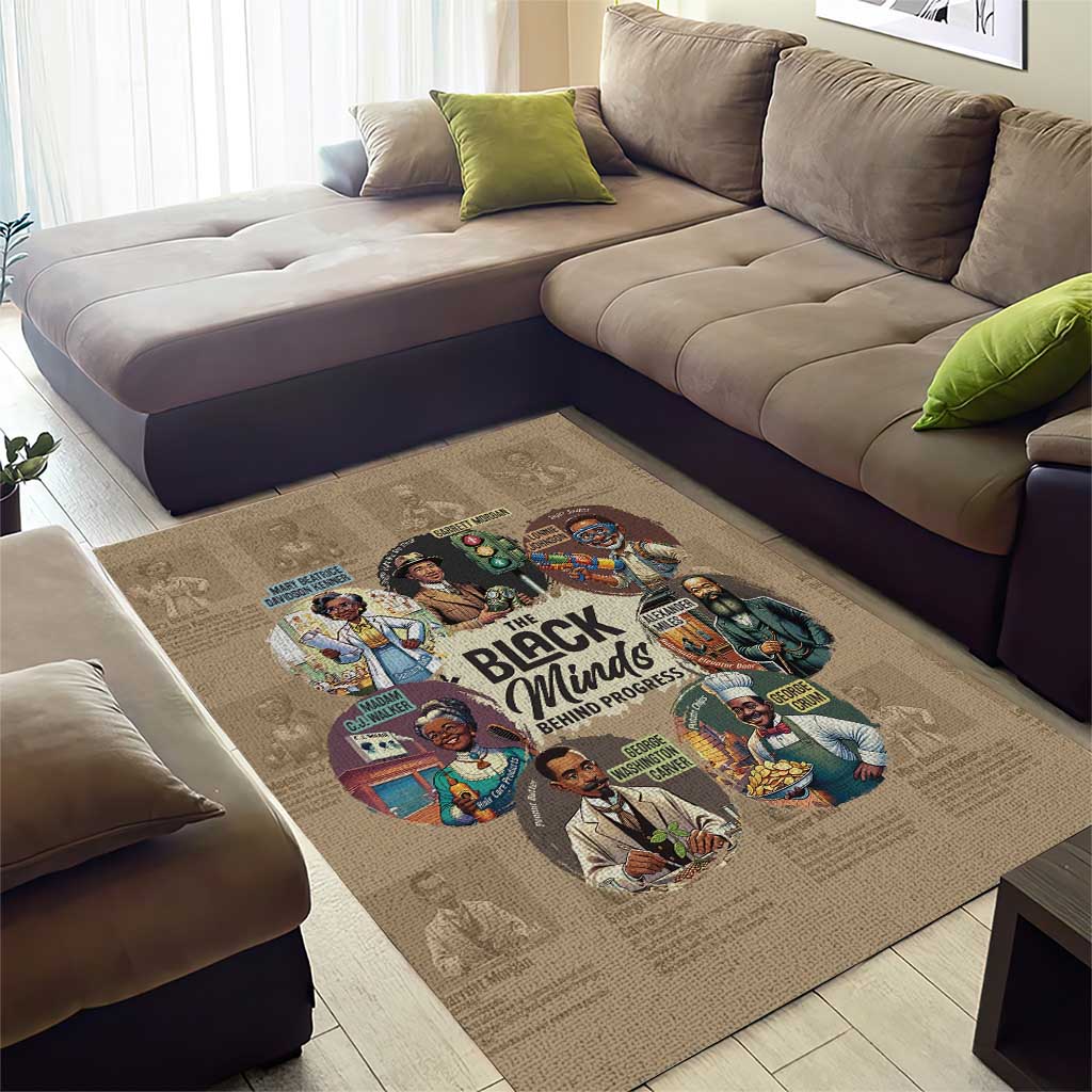 Africa Black Invention Area Rug The Black Minds Behind Progress DT03