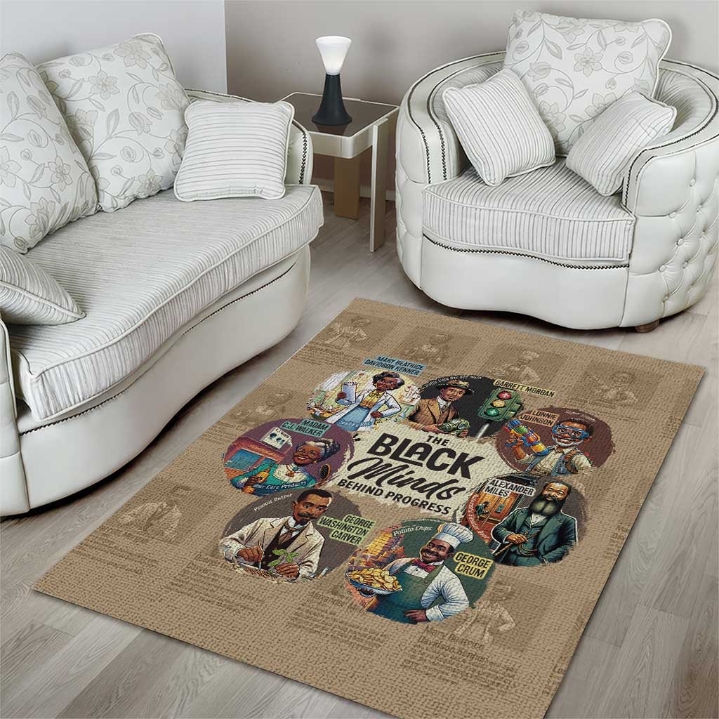 Africa Black Invention Area Rug The Black Minds Behind Progress DT03