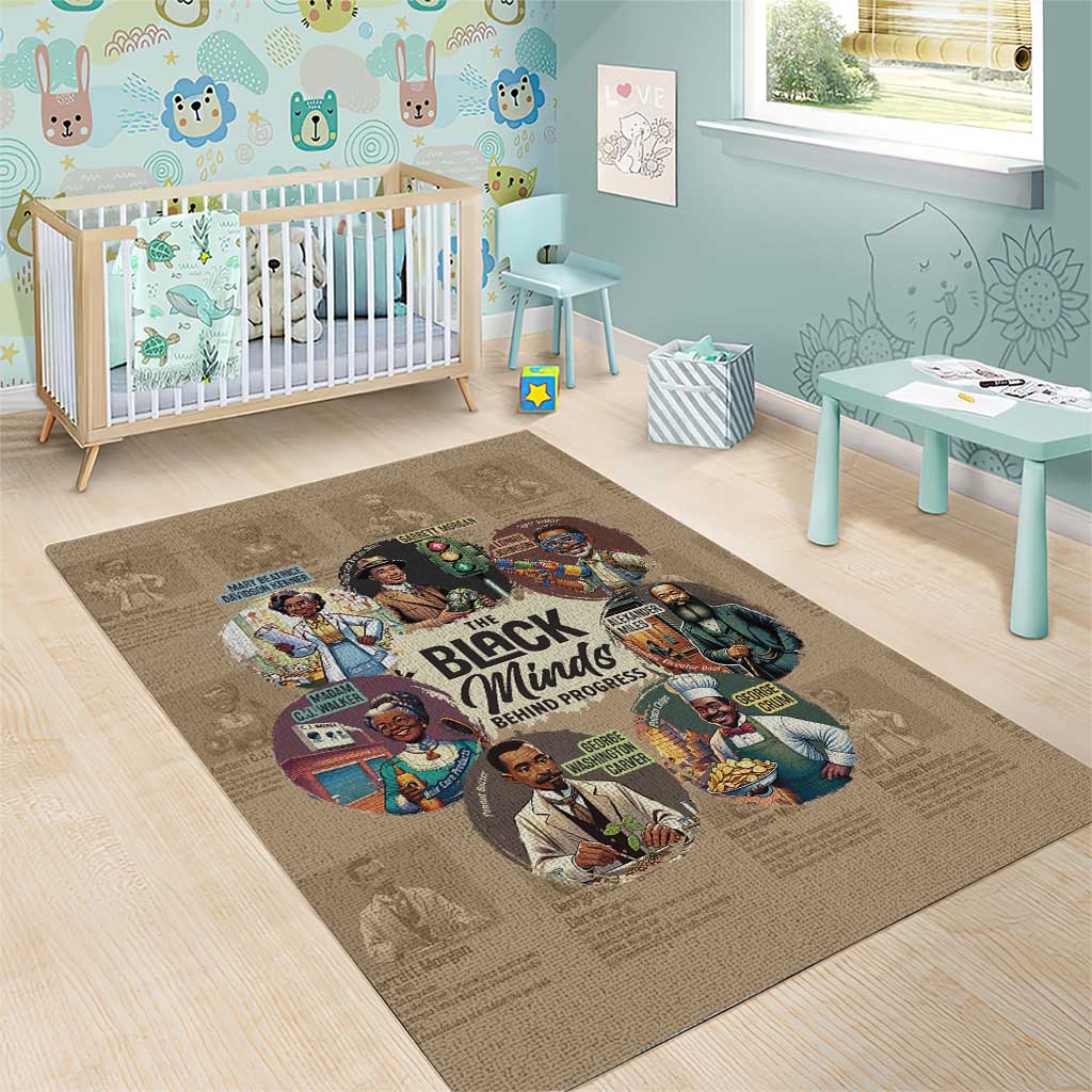 Africa Black Invention Area Rug The Black Minds Behind Progress DT03