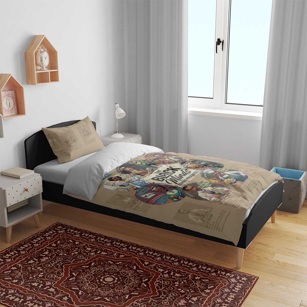 Africa Black Invention Bedding Set The Black Minds Behind Progress DT03