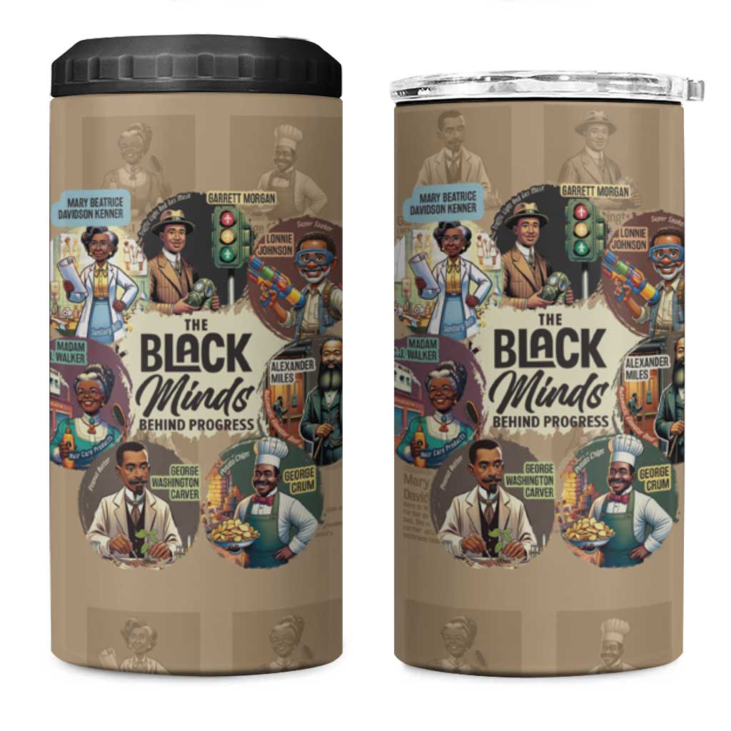 Africa Black Invention 4 in 1 Can Cooler Tumbler The Black Minds Behind Progress DT03