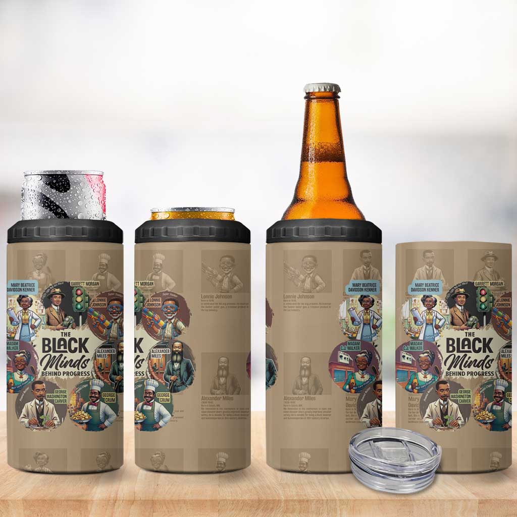 Africa Black Invention 4 in 1 Can Cooler Tumbler The Black Minds Behind Progress DT03
