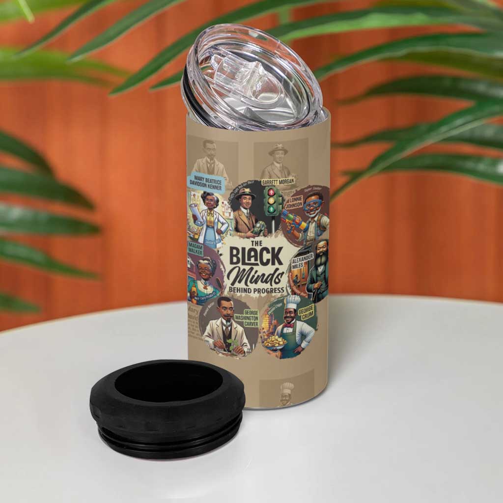 Africa Black Invention 4 in 1 Can Cooler Tumbler The Black Minds Behind Progress DT03