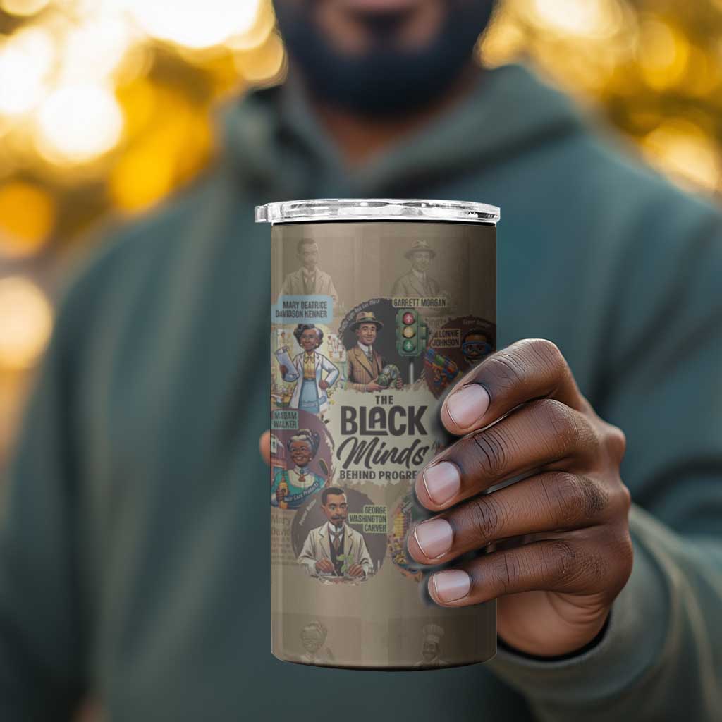 Africa Black Invention 4 in 1 Can Cooler Tumbler The Black Minds Behind Progress DT03
