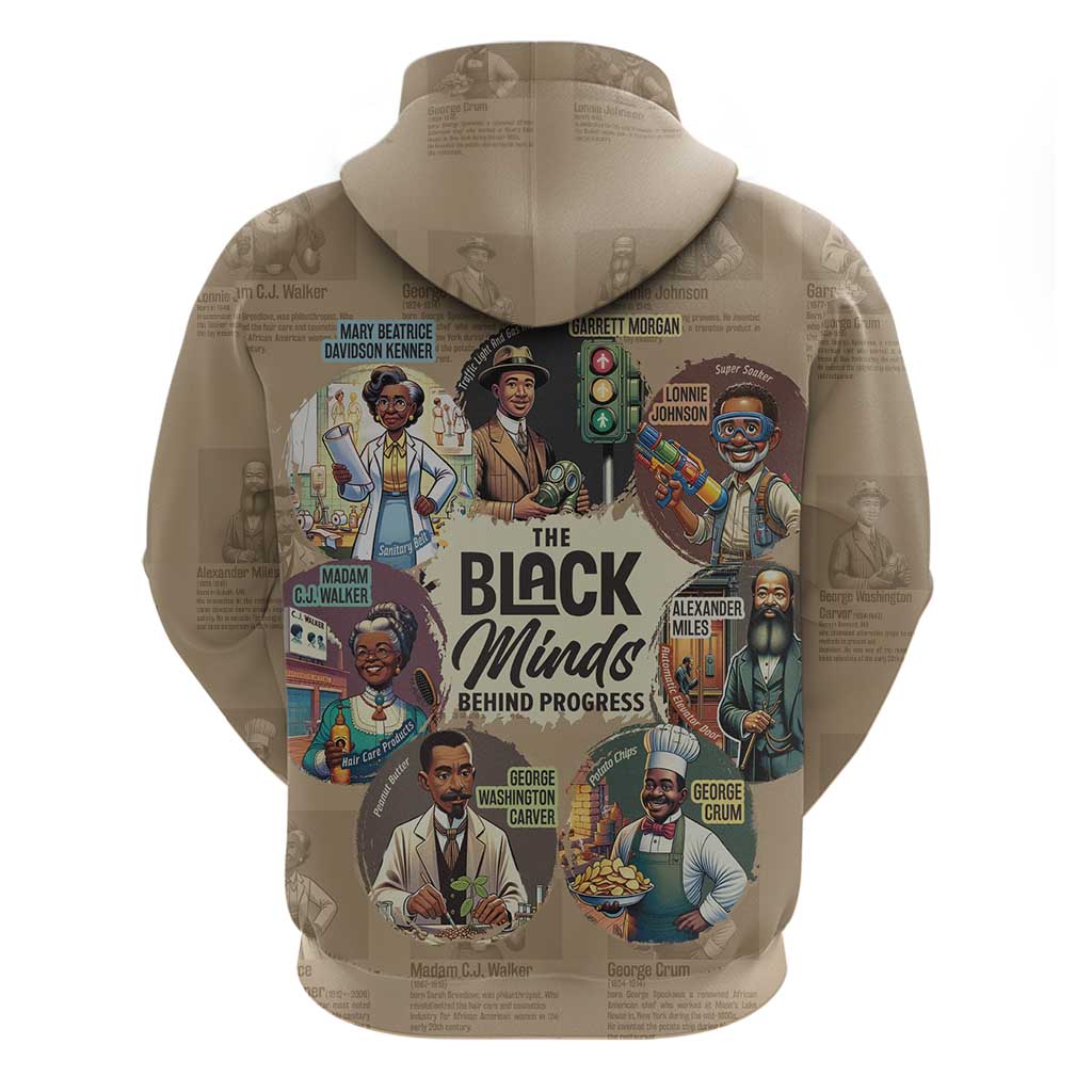 The Black Minds Behind Progress Hoodie Africa Black Invention DT03
