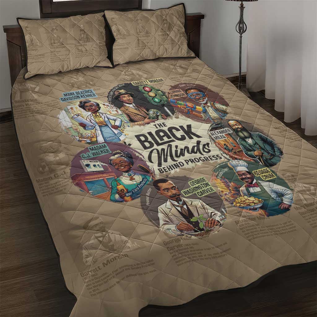 Africa Black Invention Quilt Bed Set The Black Minds Behind Progress DT03