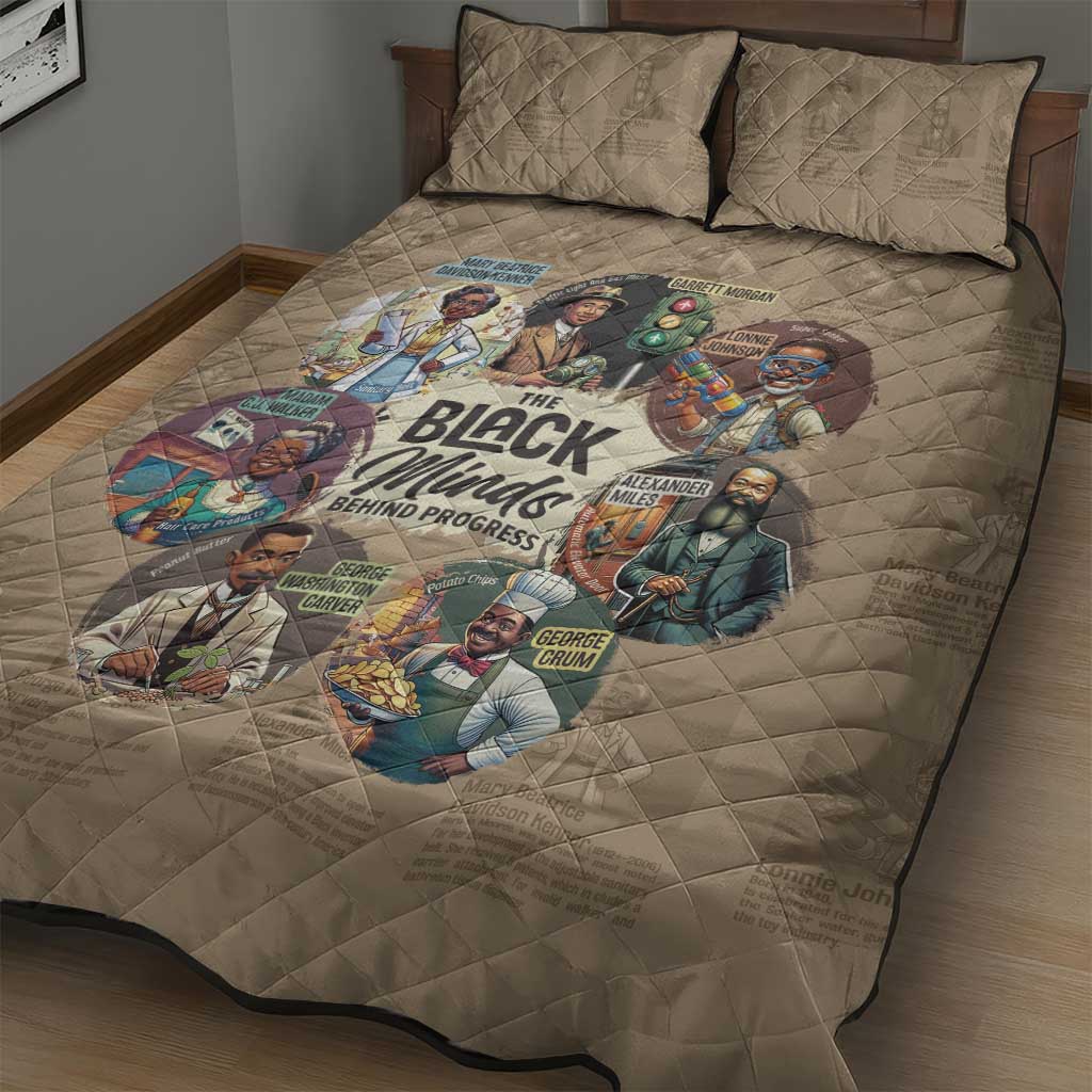 Africa Black Invention Quilt Bed Set The Black Minds Behind Progress DT03