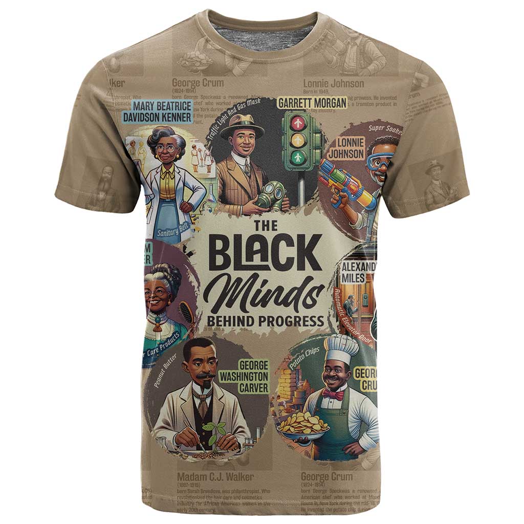 Africa Black Invention T shirt The Black Minds Behind Progress DT03