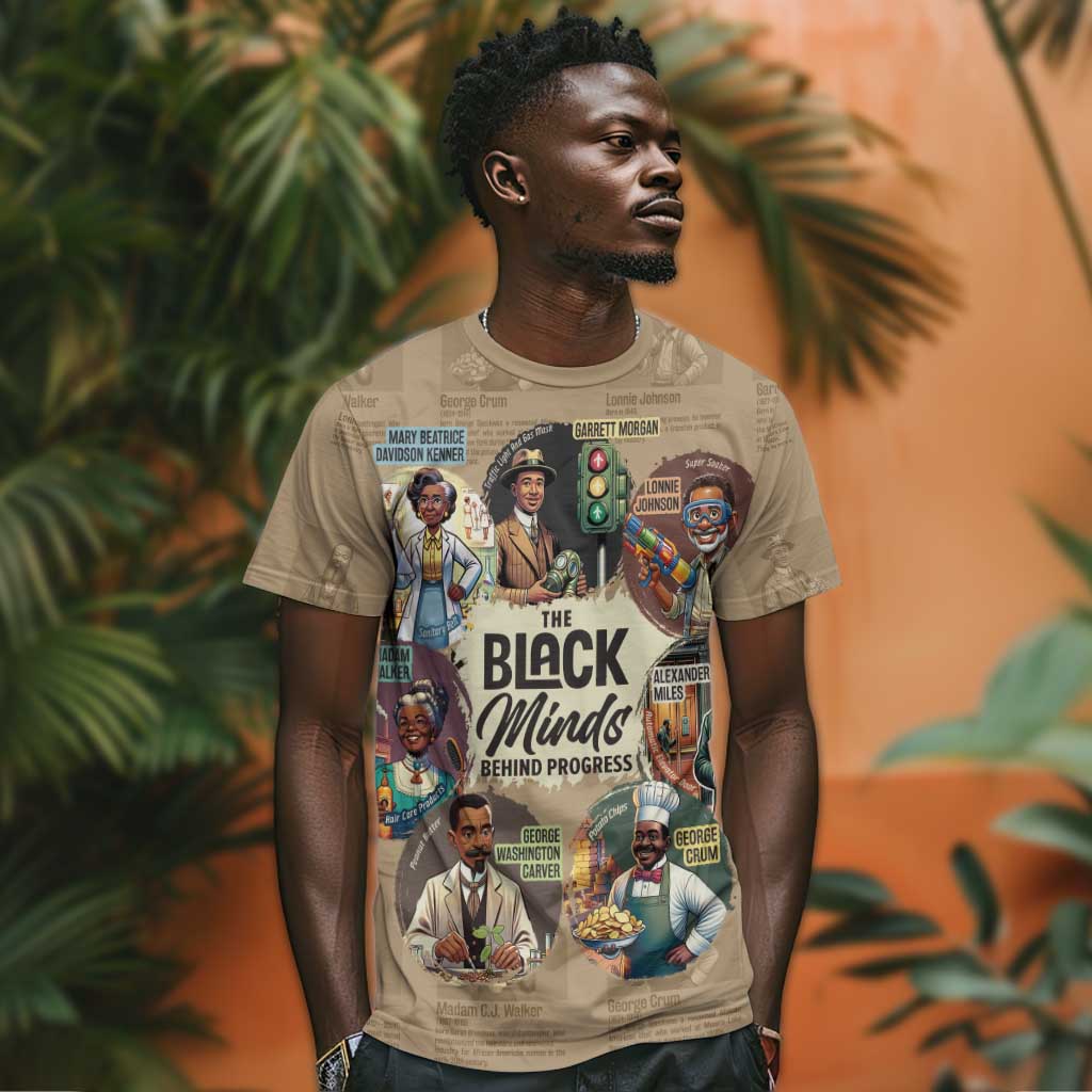 Africa Black Invention T shirt The Black Minds Behind Progress DT03