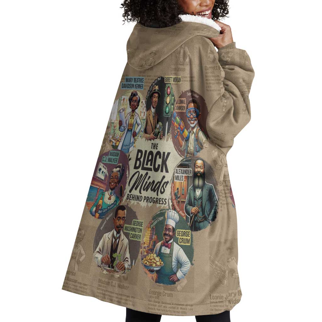 Africa Black Invention Wearable Blanket Hoodie The Black Minds Behind Progress DT03