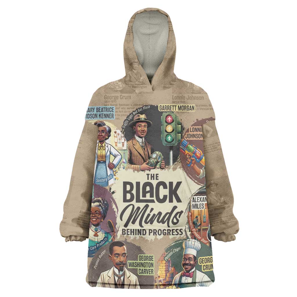 Africa Black Invention Wearable Blanket Hoodie The Black Minds Behind Progress DT03