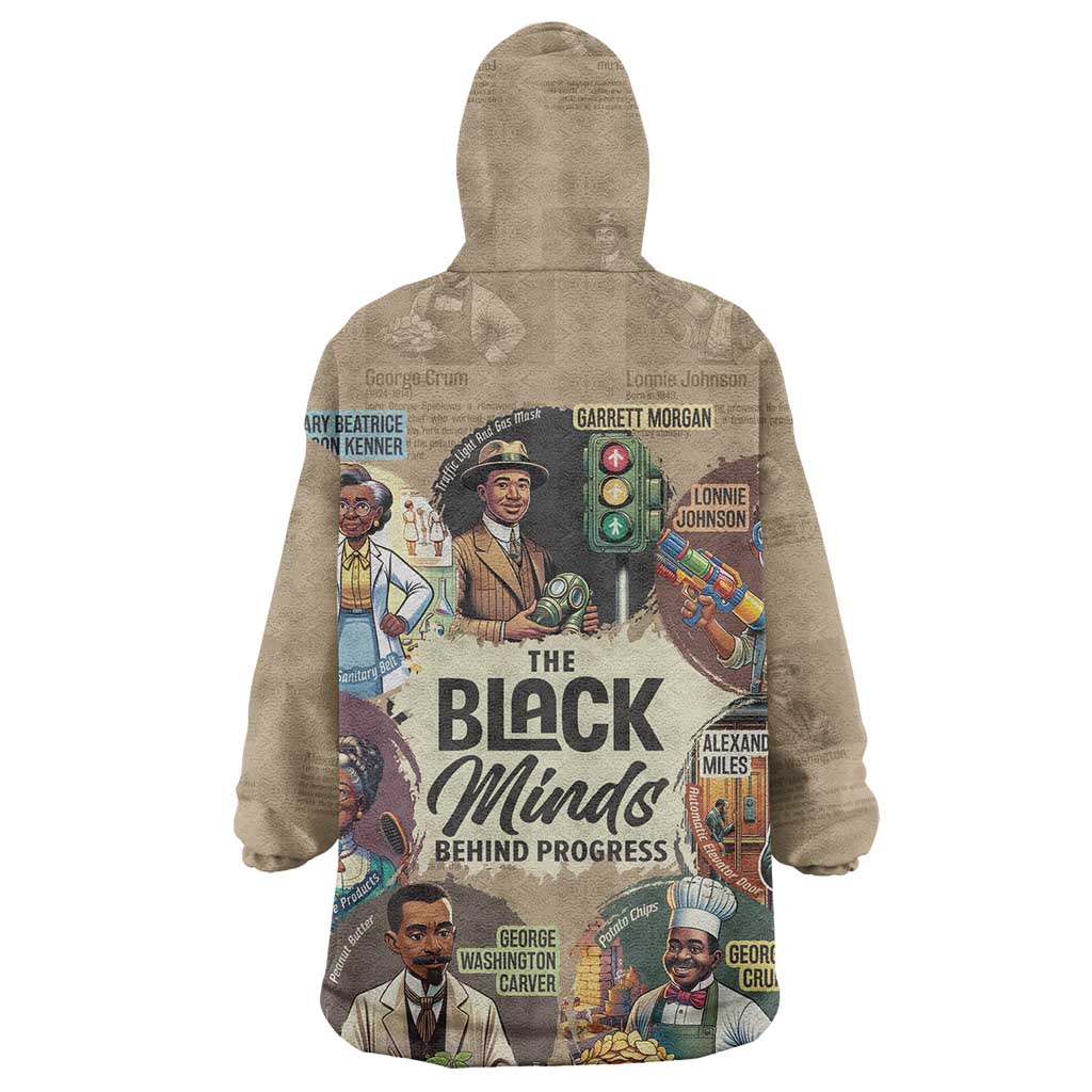 Africa Black Invention Wearable Blanket Hoodie The Black Minds Behind Progress DT03