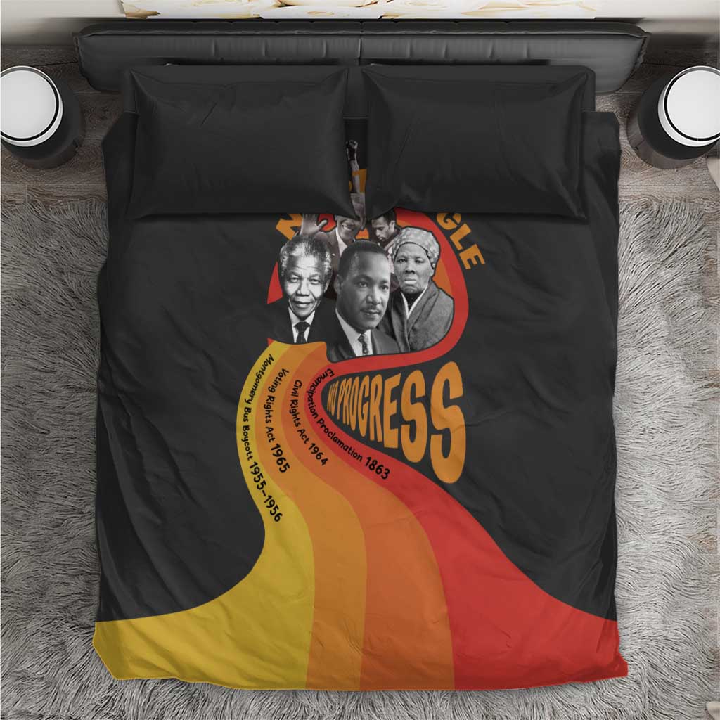 Civil Rights Leaders African American Bedding Set No Struggle No Progress DT03