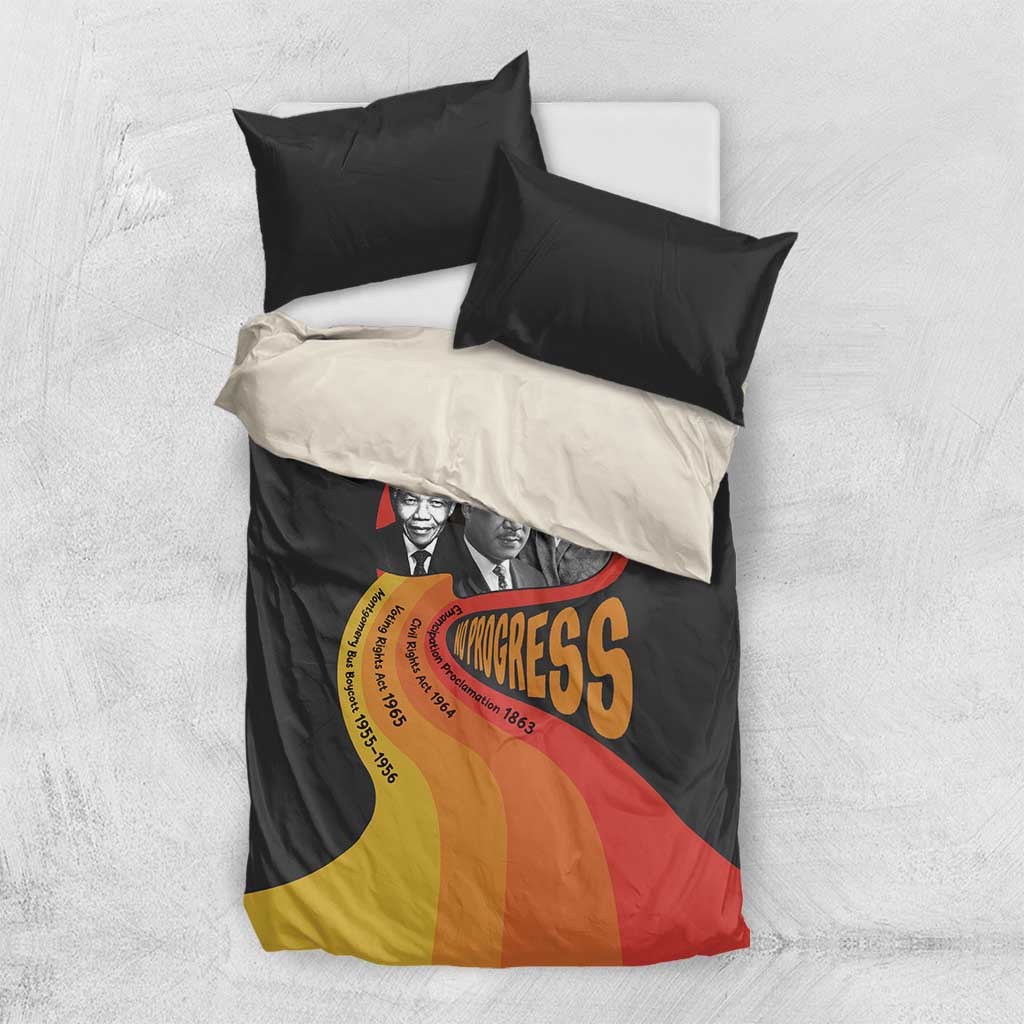 Civil Rights Leaders African American Bedding Set No Struggle No Progress DT03