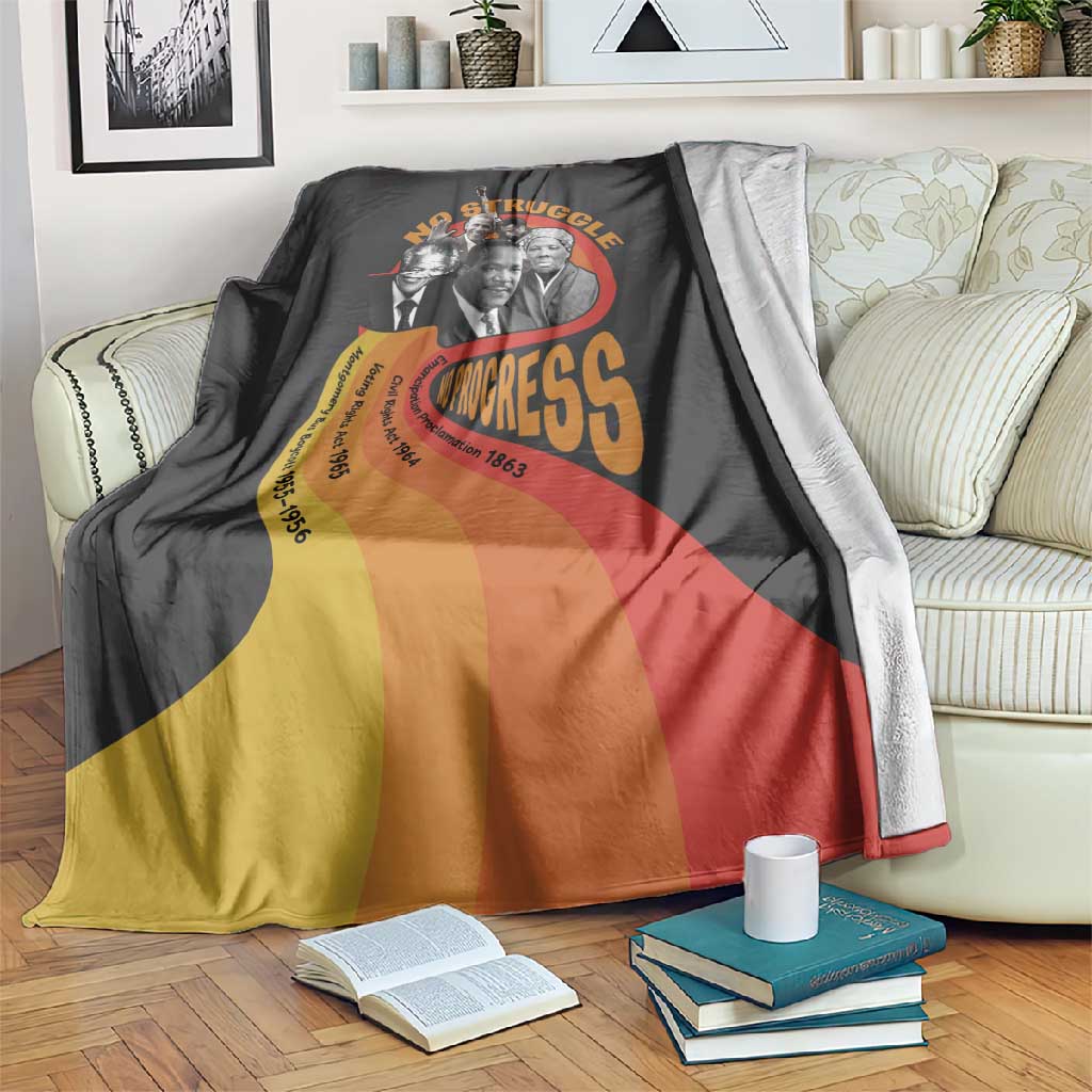 Civil Rights Leaders African American Blanket No Struggle No Progress DT03