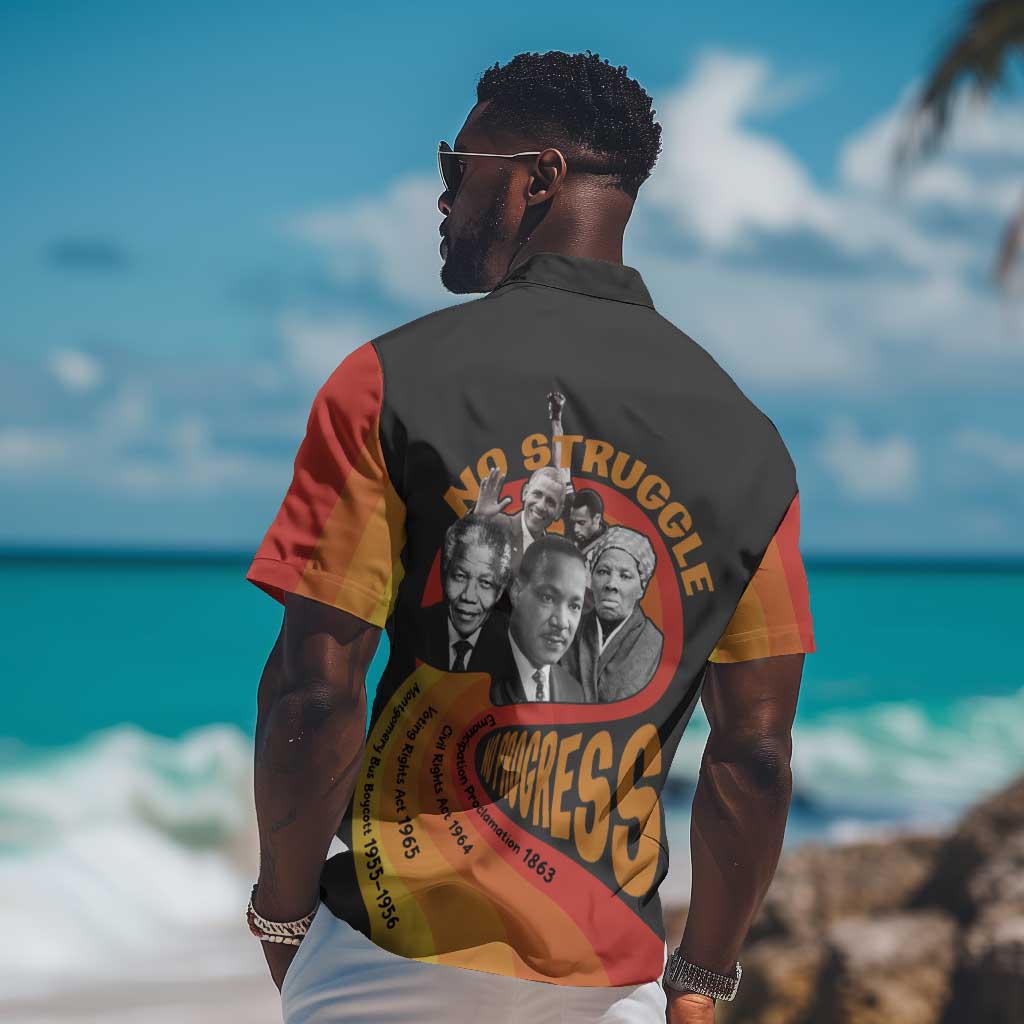 Civil Rights Leaders African American Hawaiian Shirt No Struggle No Progress DT03
