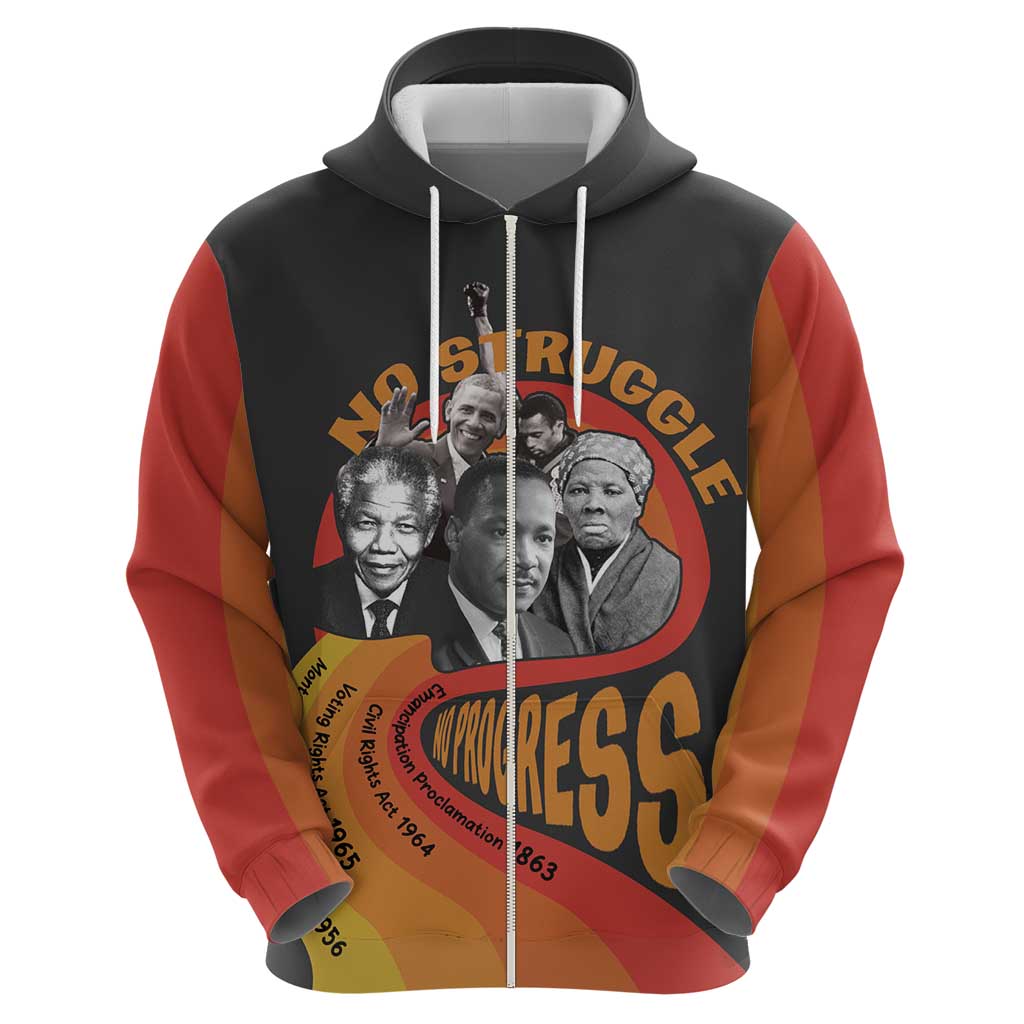 No Struggle No Progress Hoodie Civil Rights Leaders DT03
