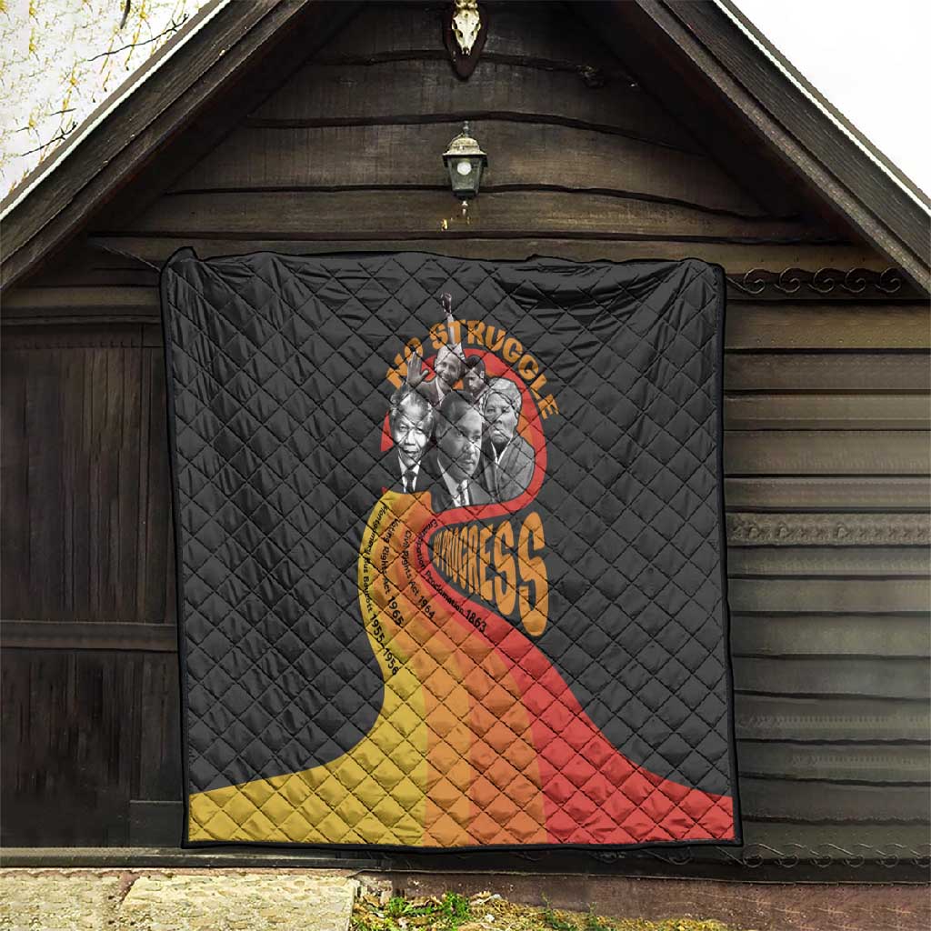 Civil Rights Leaders African American Quilt No Struggle No Progress DT03