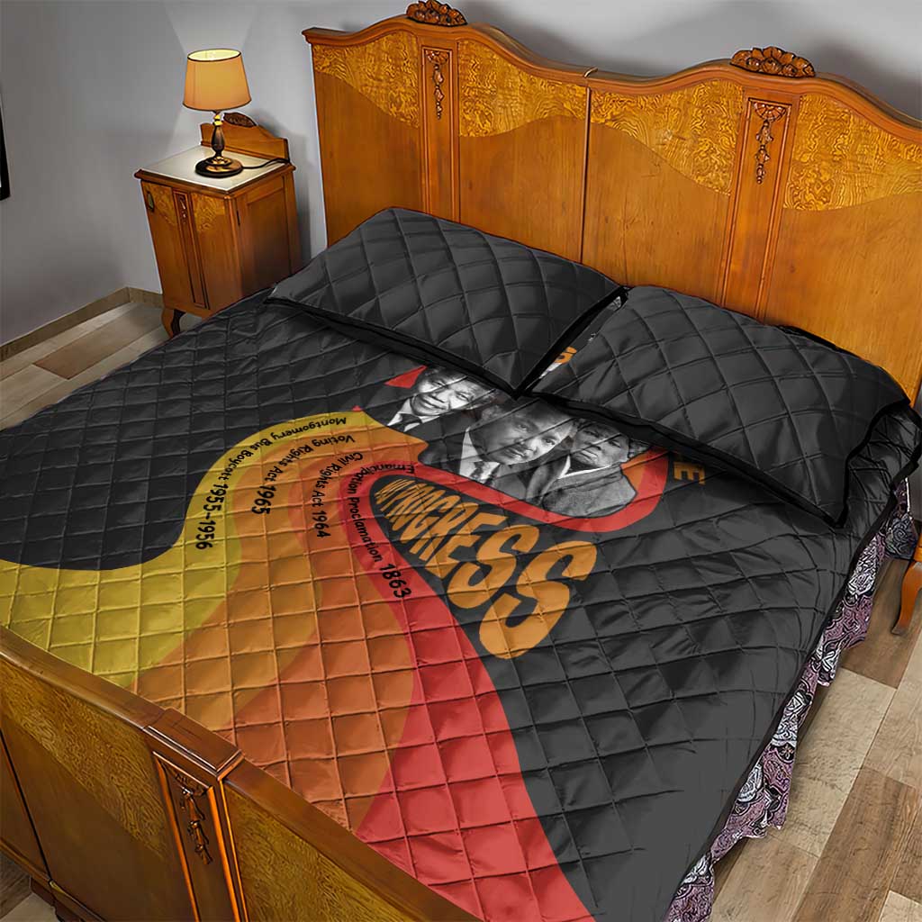 Civil Rights Leaders African American Quilt Bed Set No Struggle No Progress DT03