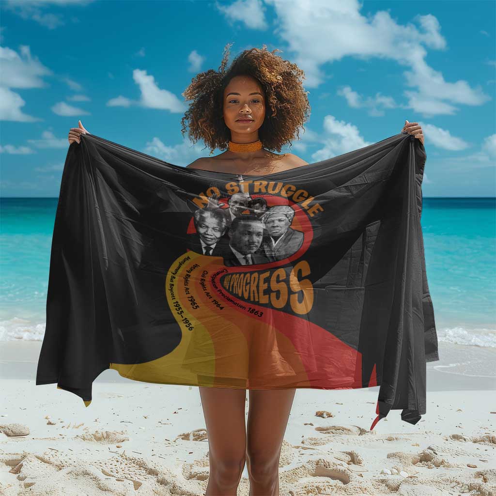 Civil Rights Leaders African American Sarong No Struggle No Progress DT03