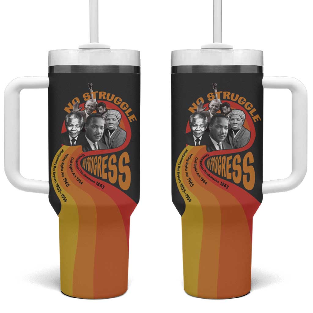 Civil Rights Leaders African American Tumbler With Handle No Struggle No Progress DT03