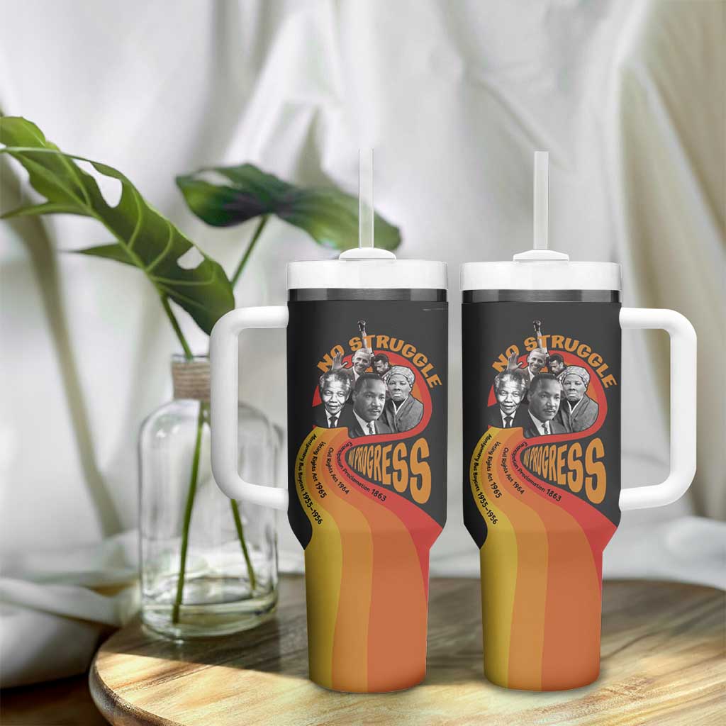 Civil Rights Leaders African American Tumbler With Handle No Struggle No Progress DT03