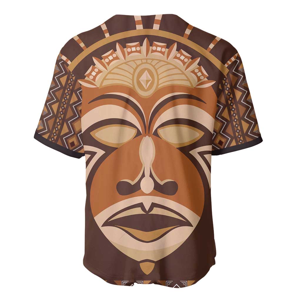 African Mask Printed Mudcloth Baseball Jersey Afro Bogolan DT03