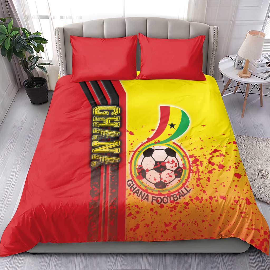 Ghana Soccer Bedding Set Black Stars Football - Road To Champion DT03