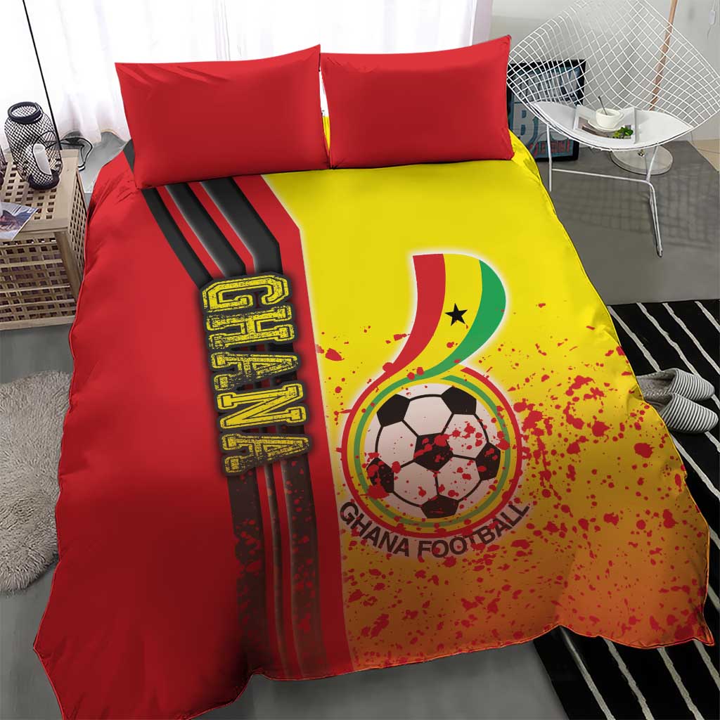 Ghana Soccer Bedding Set Black Stars Football - Road To Champion DT03