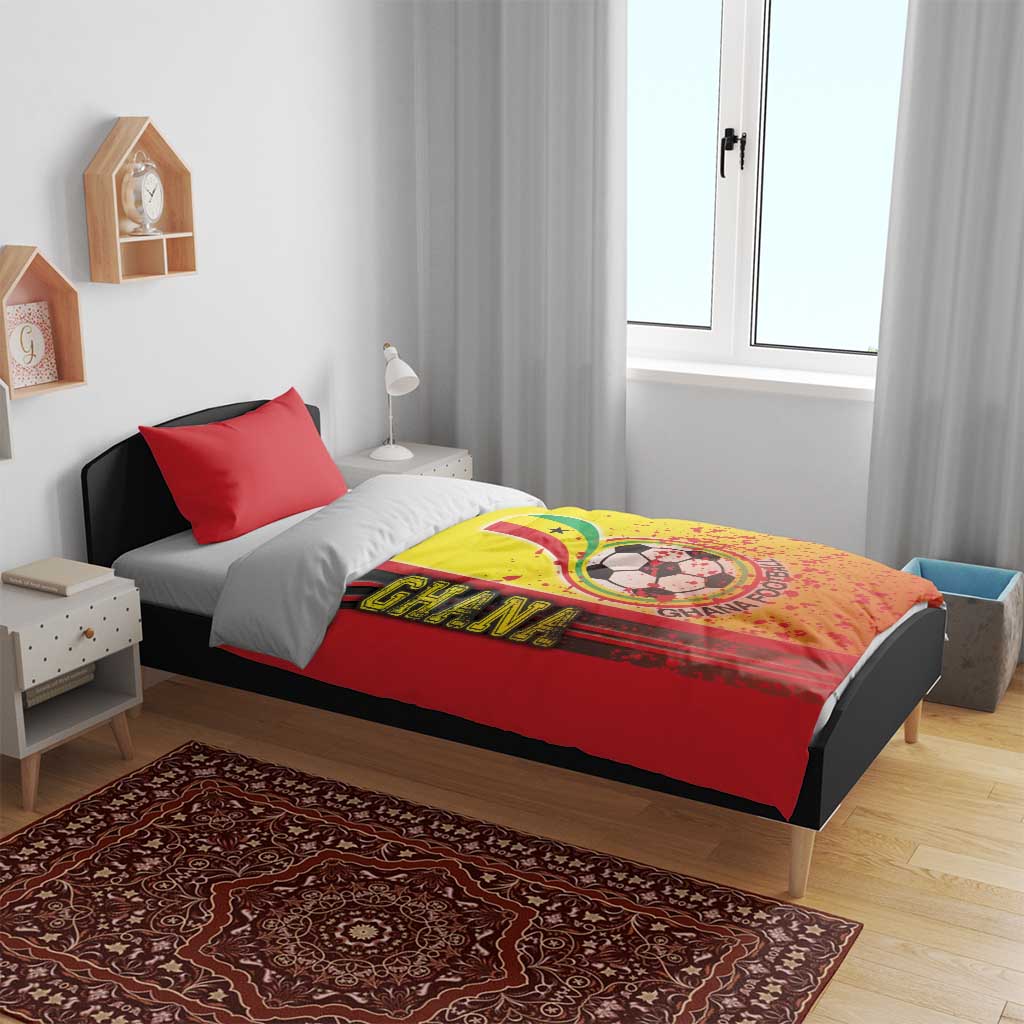 Ghana Soccer Bedding Set Black Stars Football - Road To Champion DT03