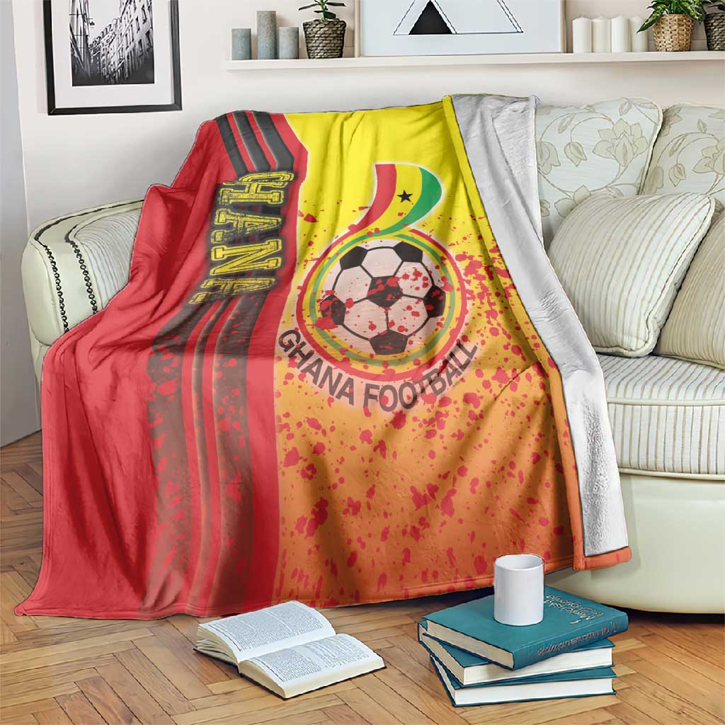 Ghana Soccer Blanket Black Stars Football - Road To Champion DT03