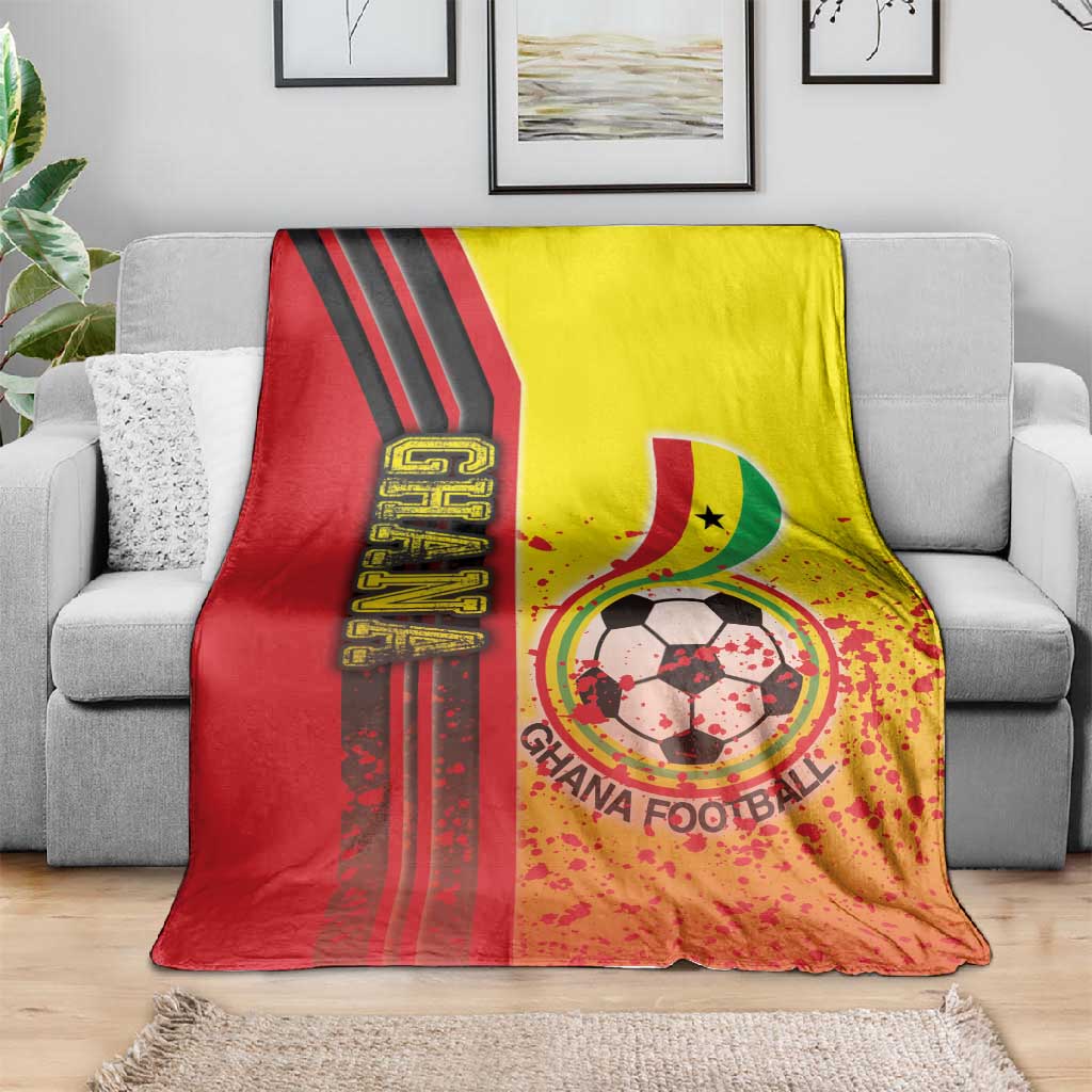 Ghana Soccer Blanket Black Stars Football - Road To Champion DT03