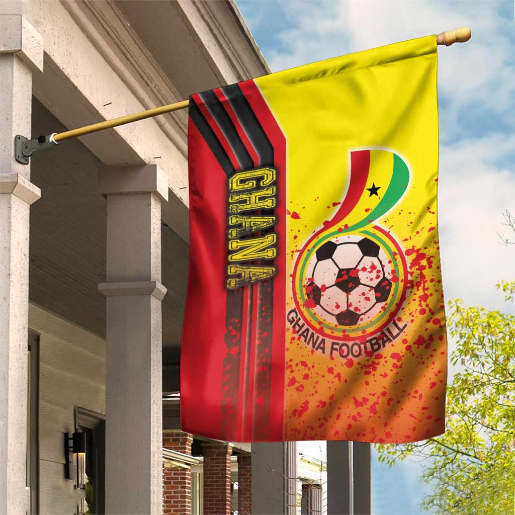 Ghana Soccer Garden Flag Black Stars Football - Road To Champion DT03