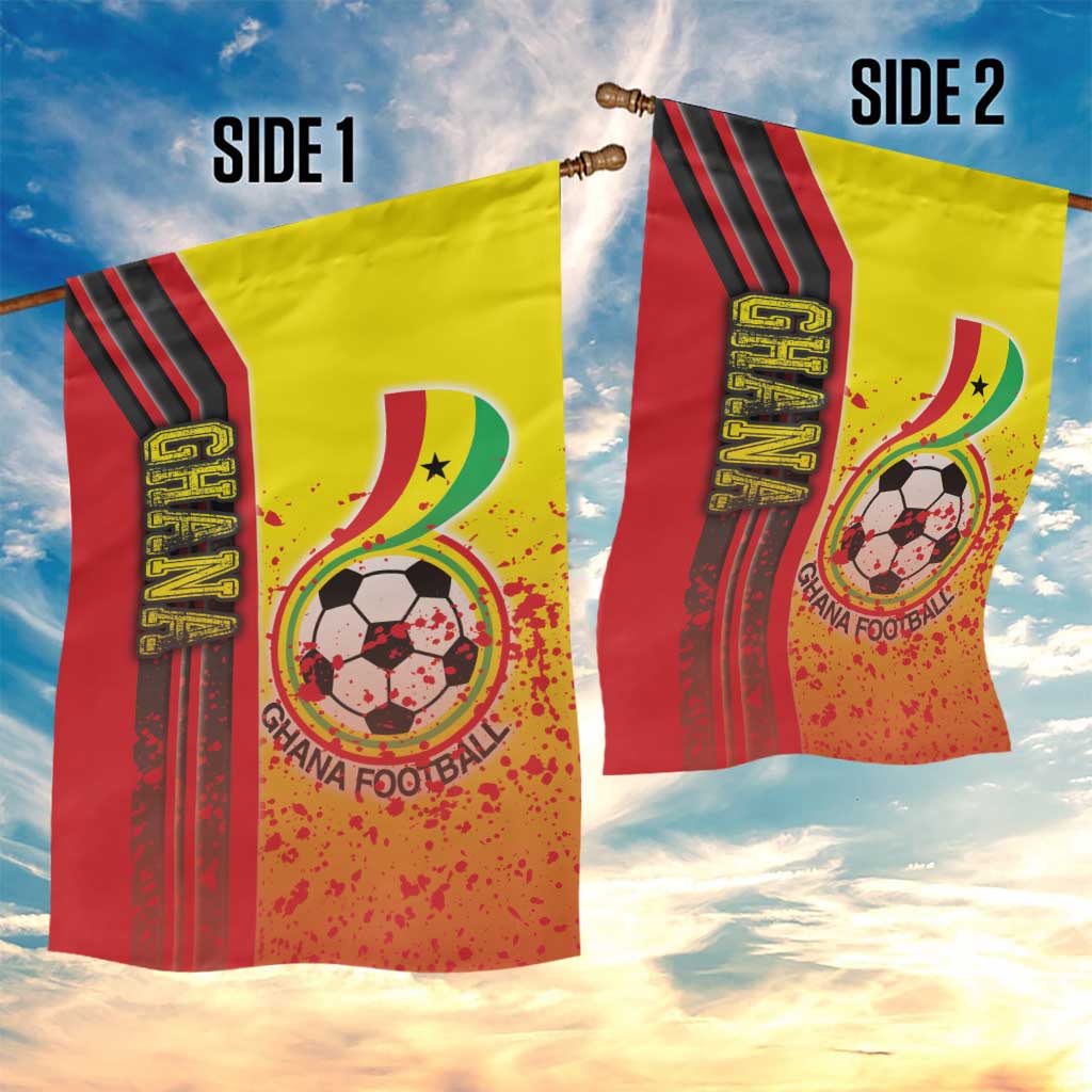 Ghana Soccer Garden Flag Black Stars Football - Road To Champion DT03