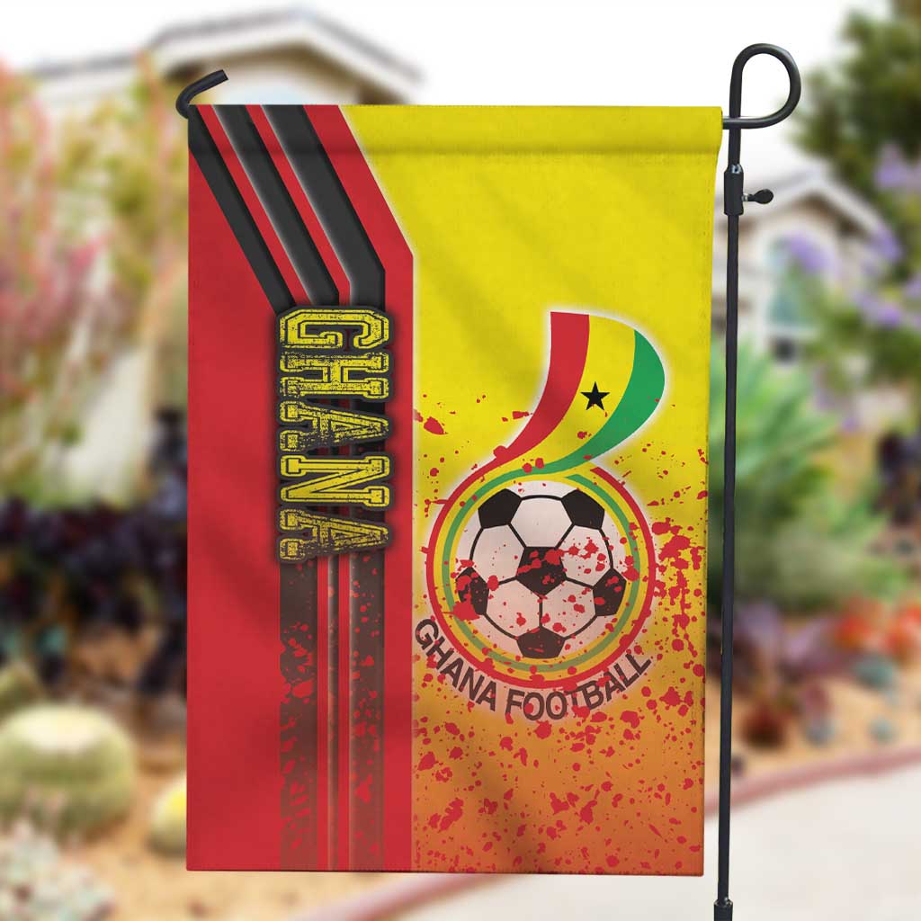 Ghana Soccer Garden Flag Black Stars Football - Road To Champion DT03