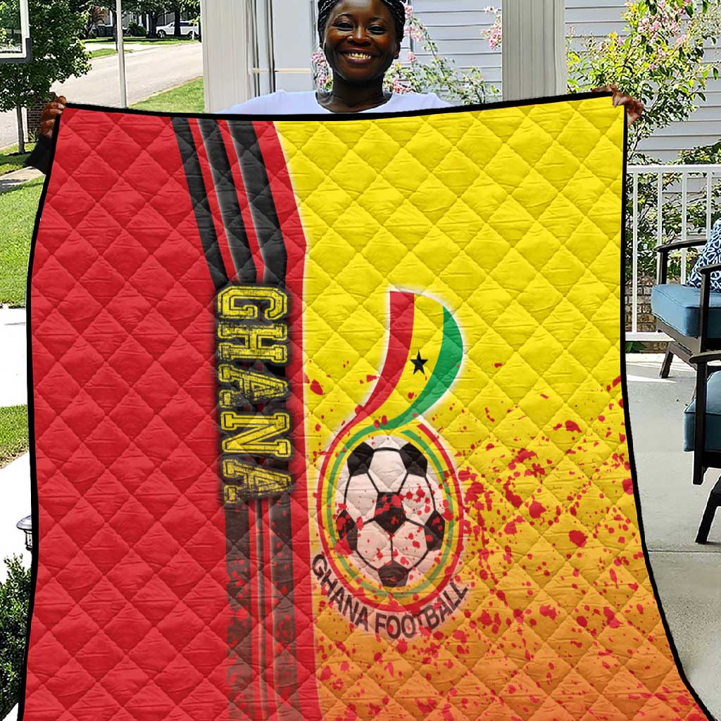 Ghana Soccer Quilt Black Stars Football - Road To Champion DT03