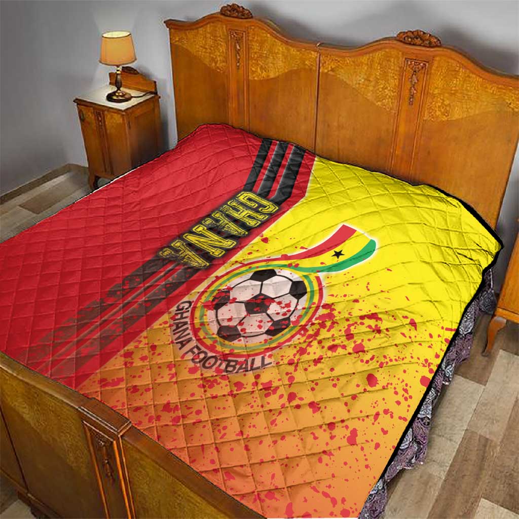 Ghana Soccer Quilt Black Stars Football - Road To Champion DT03