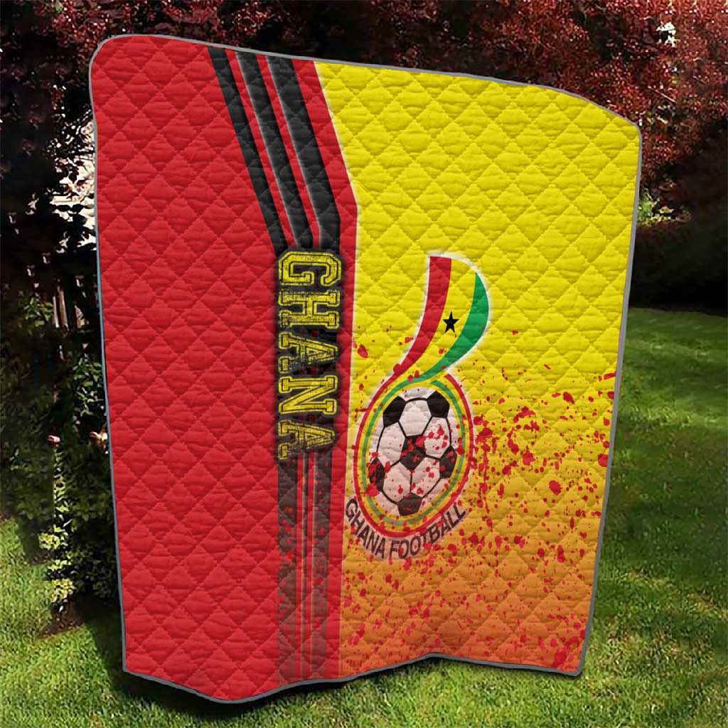 Ghana Soccer Quilt Black Stars Football - Road To Champion DT03