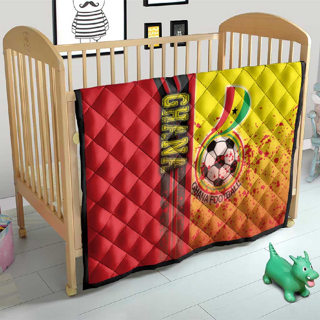 Ghana Soccer Quilt Black Stars Football - Road To Champion DT03
