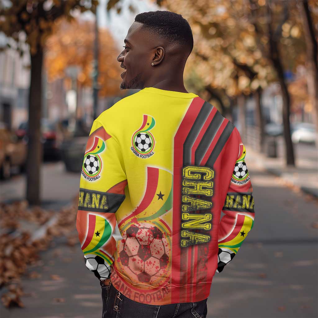 Ghana Soccer Sweatshirt Black Stars Football - Road To Champion DT03