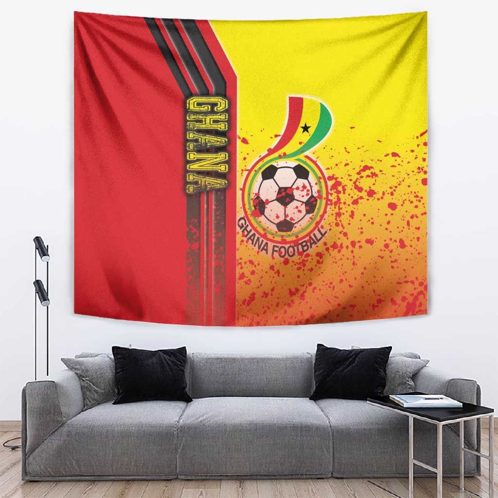 Ghana Soccer Tapestry Black Stars Football - Road To Champion DT03